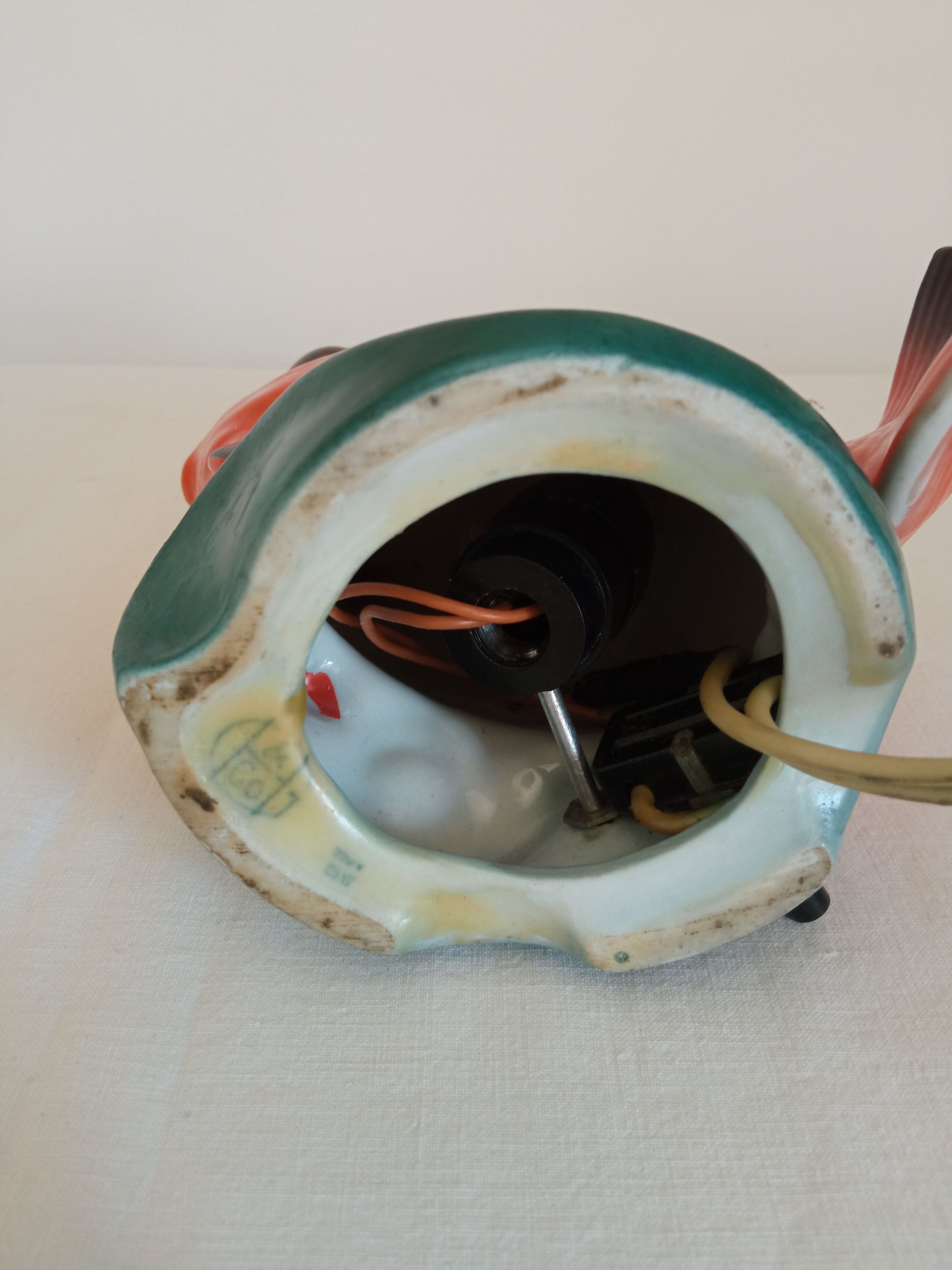 Vintage fish lamp