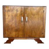 ✨🪵 Vintage honey oak sideboard – 2 doors – Art Deco style 🪵✨
