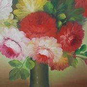 Grand tableau bouquet de fleurs  91,5 x 60,5