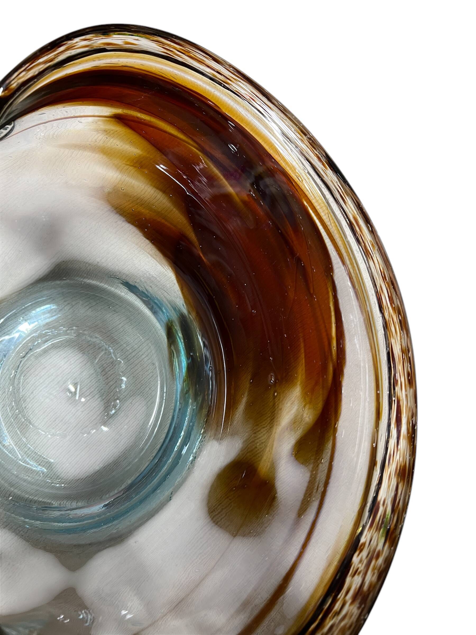 Jean Claude Novaro Glass Fruit Basket