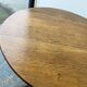 19th century antique oak round tilt top table
