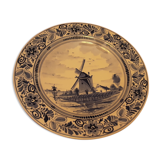 Plate faience delft holland moulin