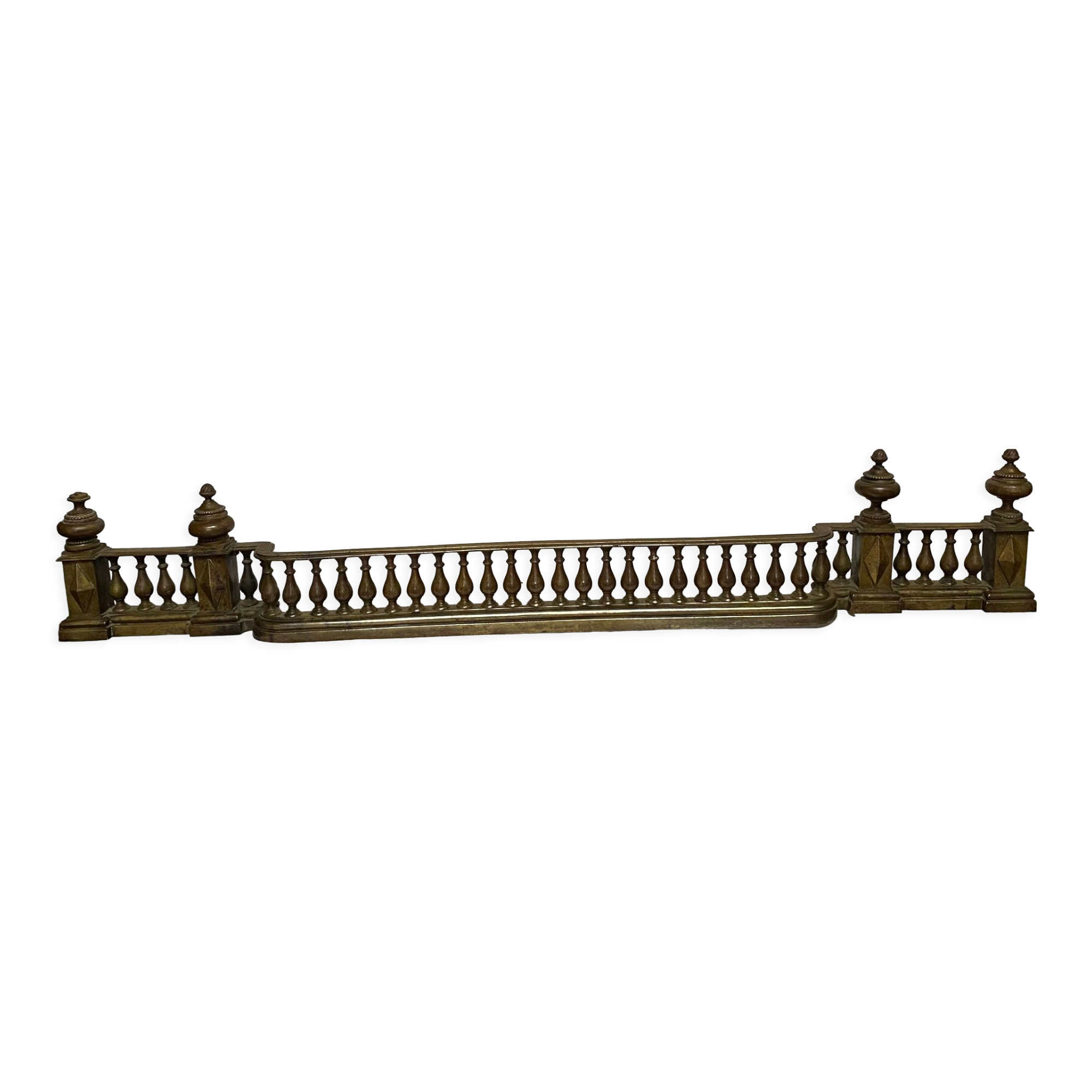 Fireplace bar, bronze fireplace bar Louis XVI style, Napoleon III era
