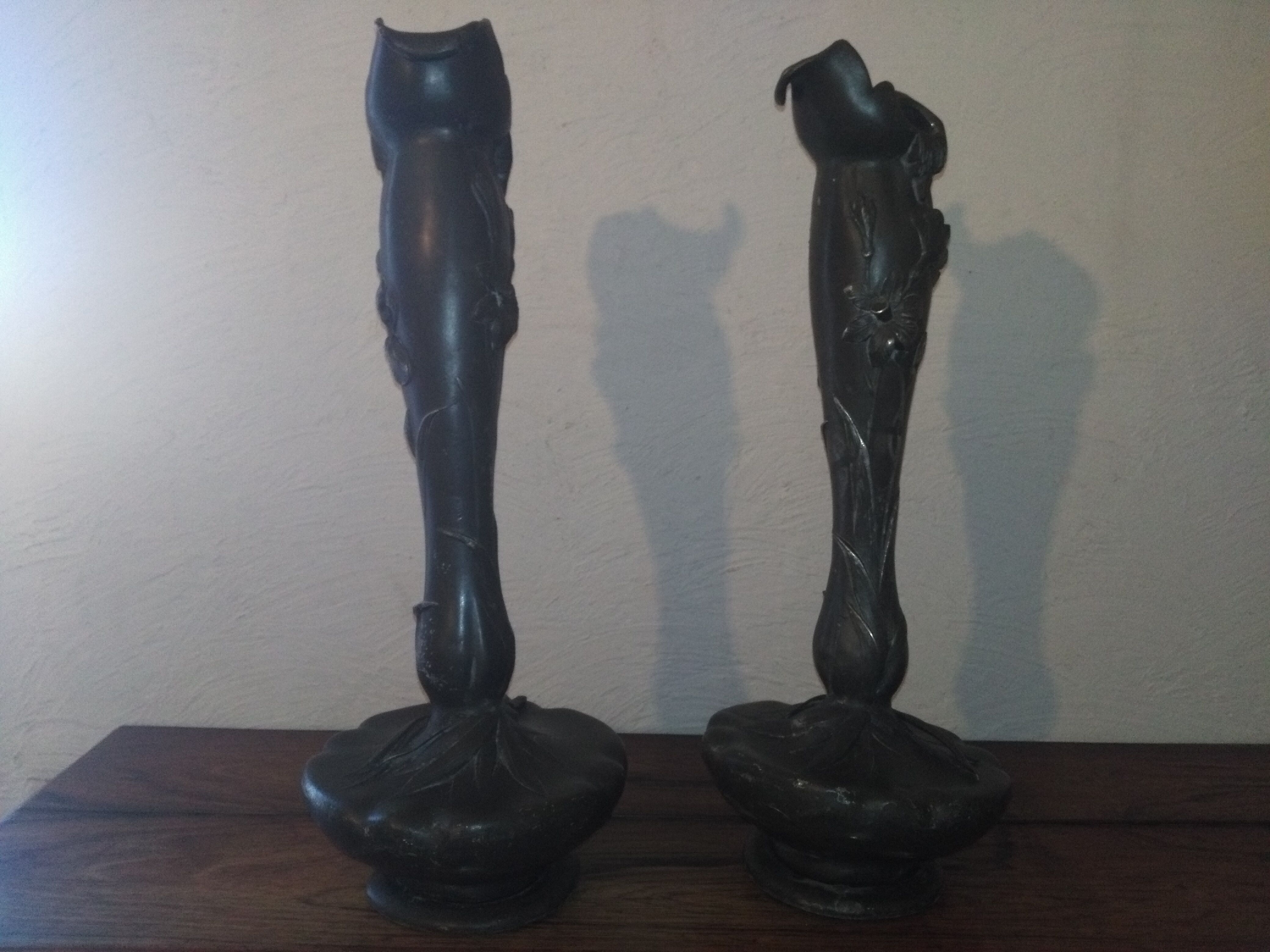 Pair of art nouveau vases "Elsie Ward Hering".