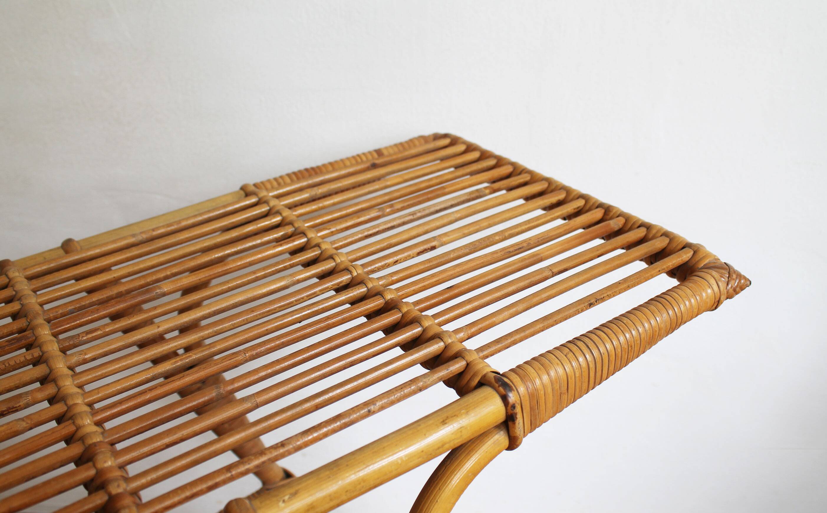 1950's Rattan Flower Stand