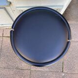 Black metal bar stool