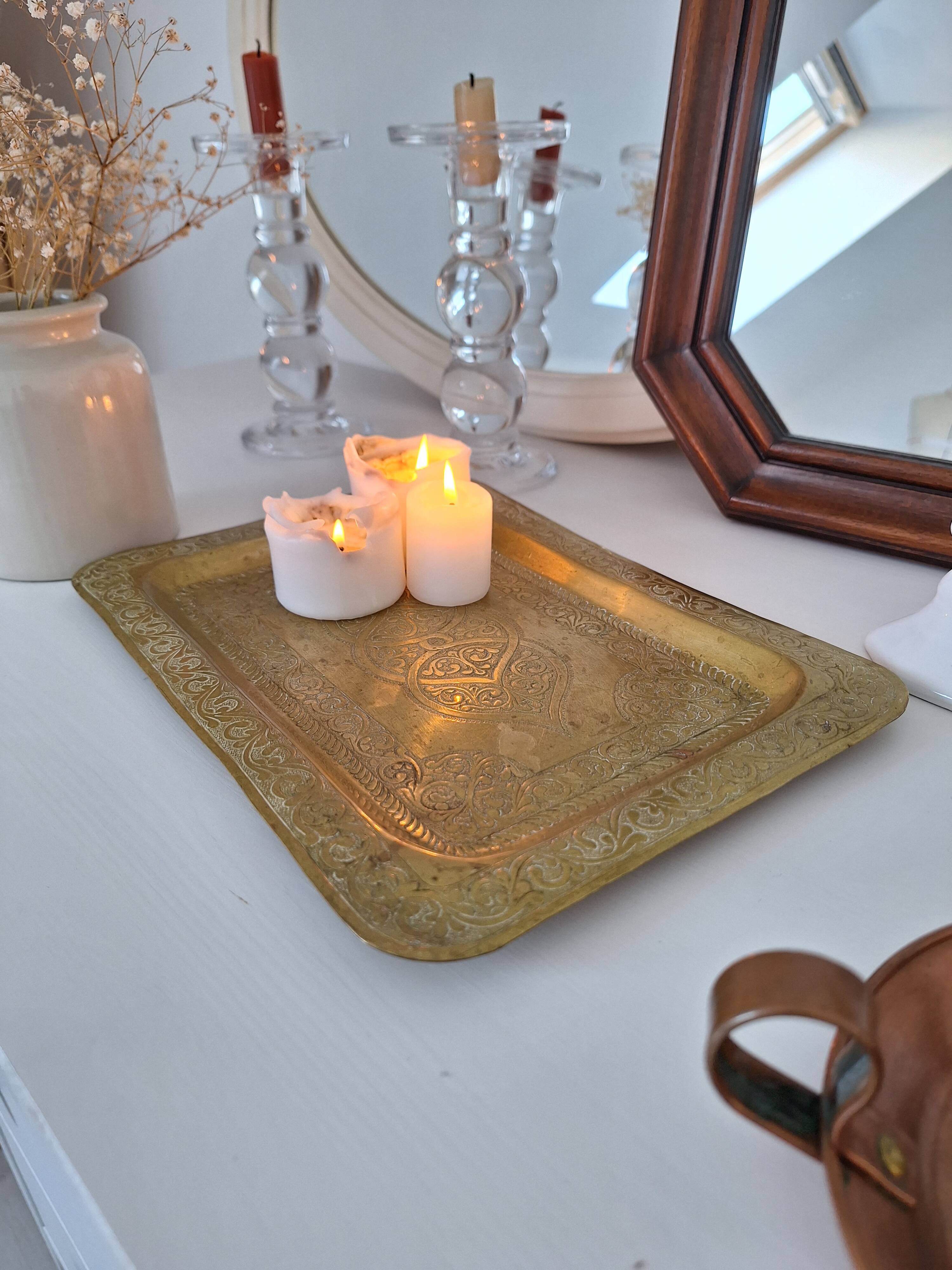Vintage brass tray