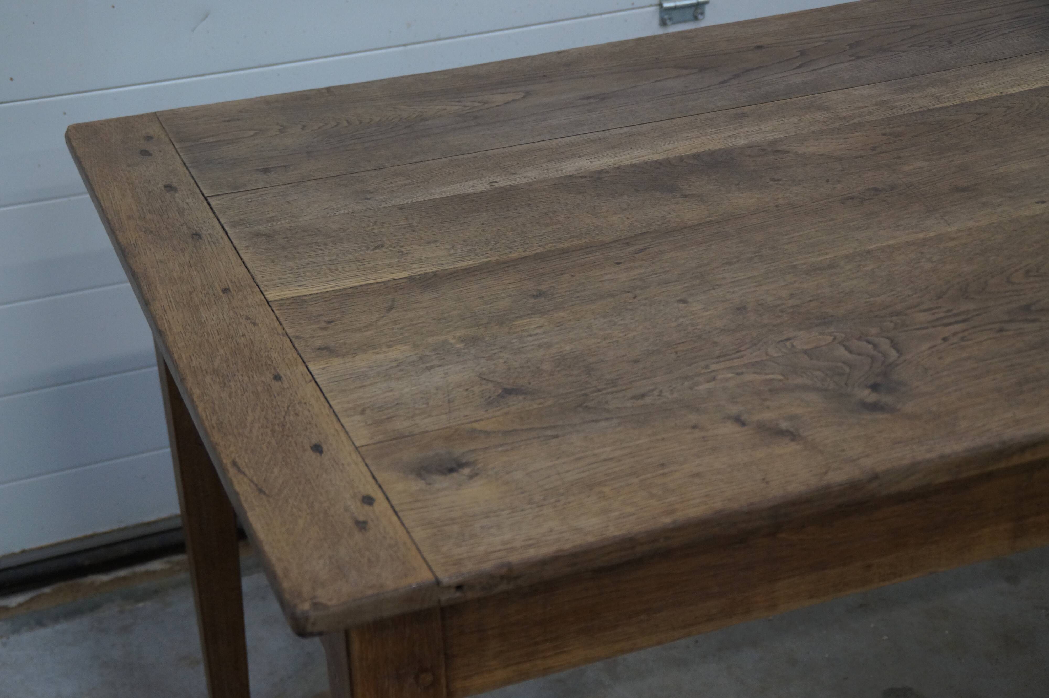 Ancienne table de ferme en chêne