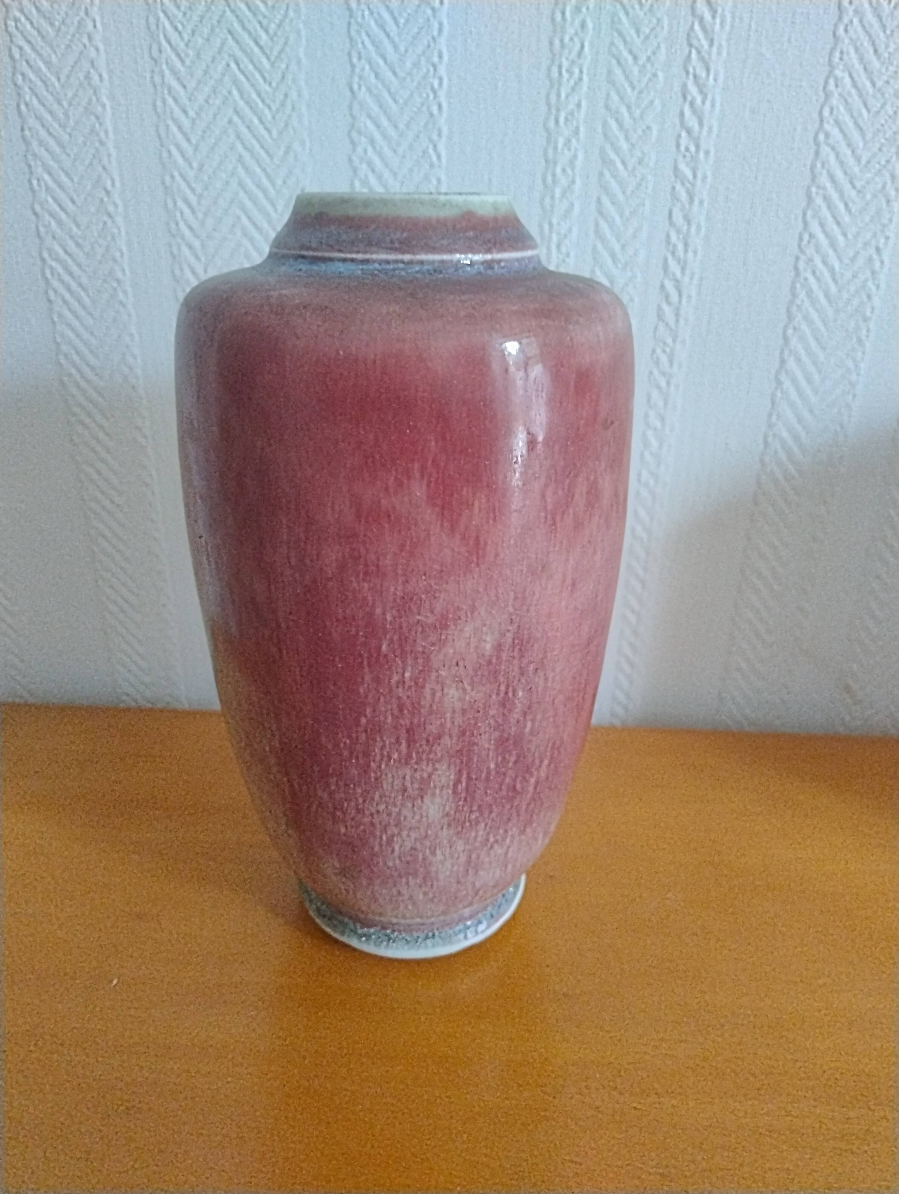 Michel Lanos vase signed