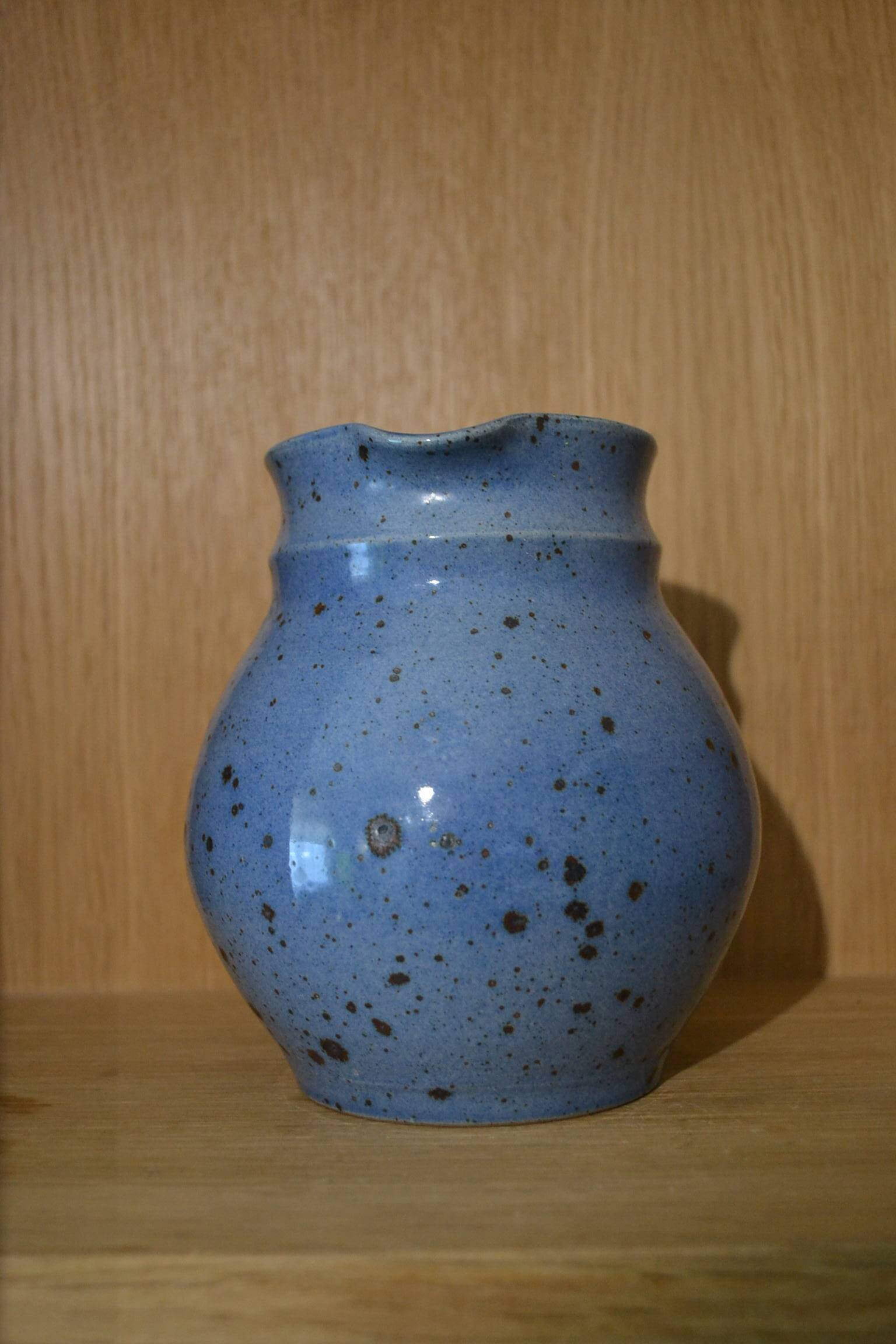 Blue stoneware jug