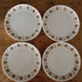 8 cheese plates porcelain from Chauvigny
