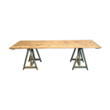 Table plateau tréteaux