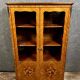 Louis XV style bookcase in precious wood marquetry circa 1900