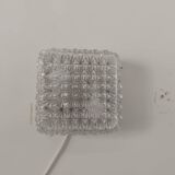 Plafonnier, applique en verre moulé, 1970