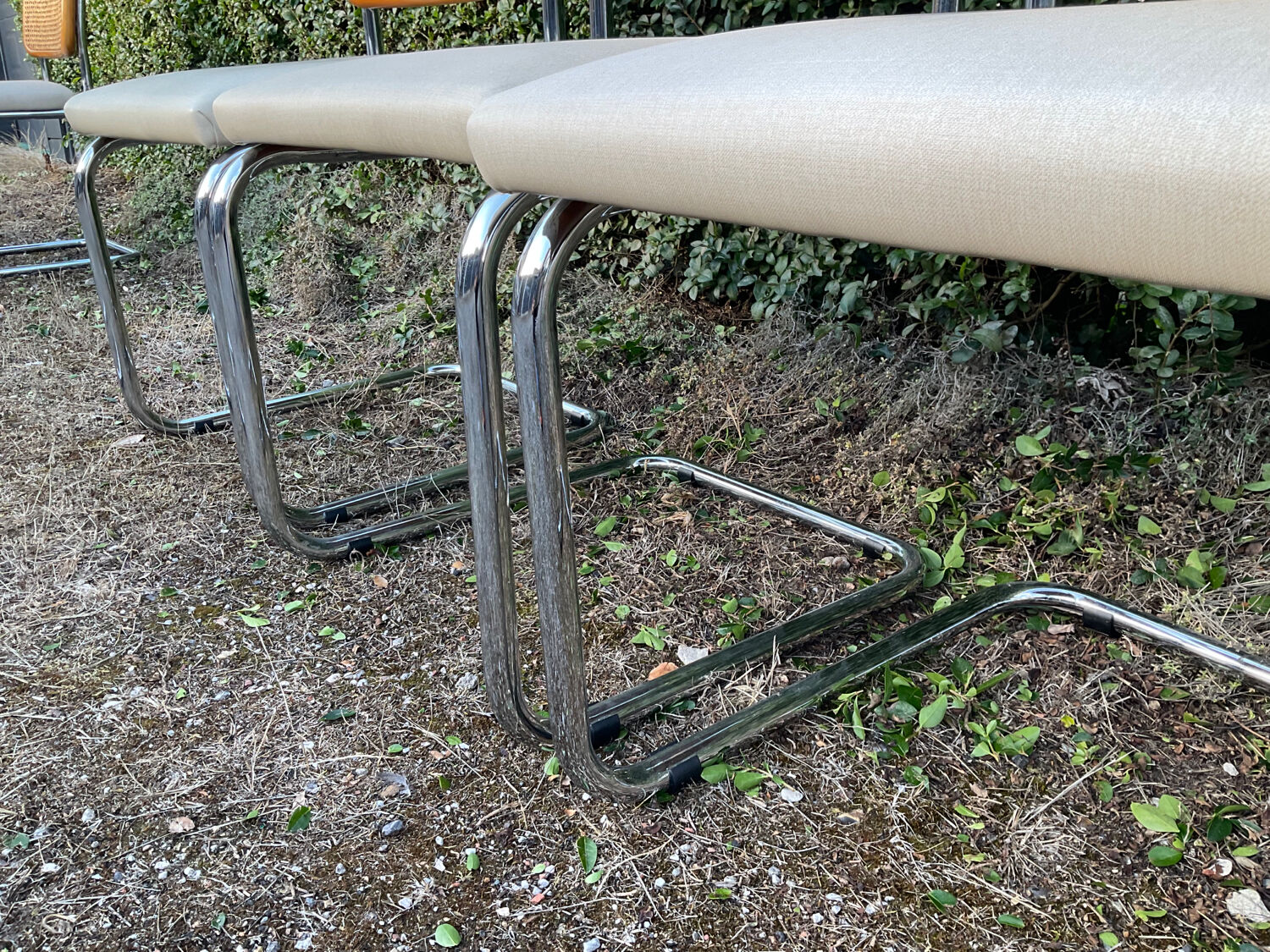 Series of 6 chairs Marcel Breuer Cesca B32