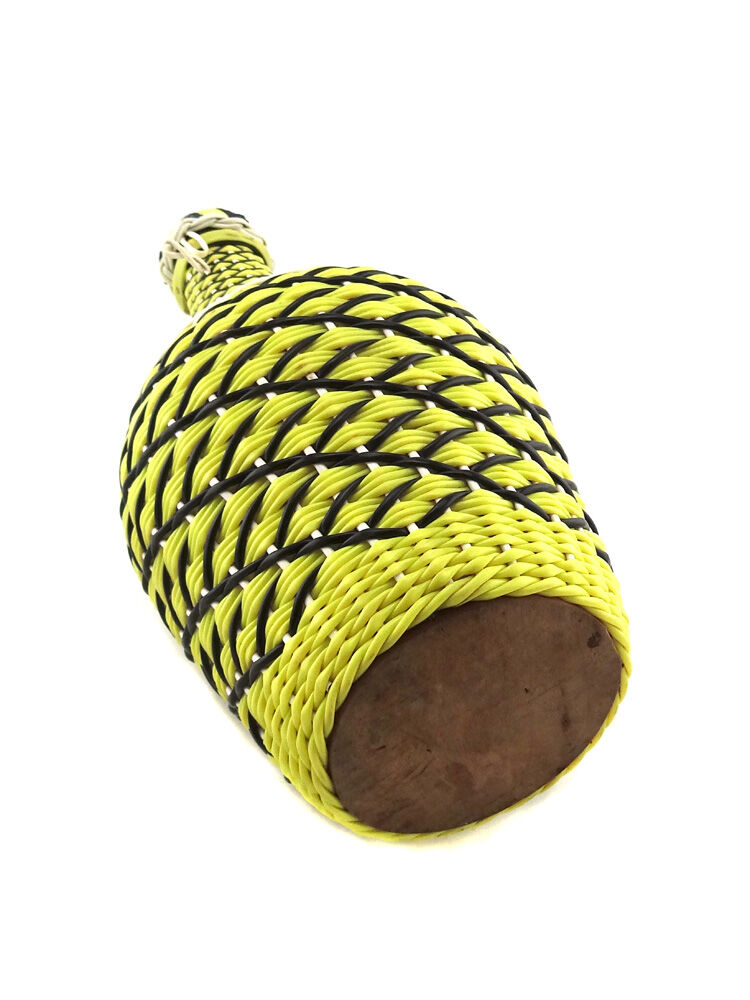 Bouteille scoubidou jaune