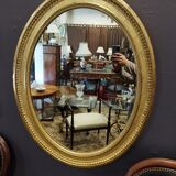 Louis philippe oval mirror at la feuille d'or