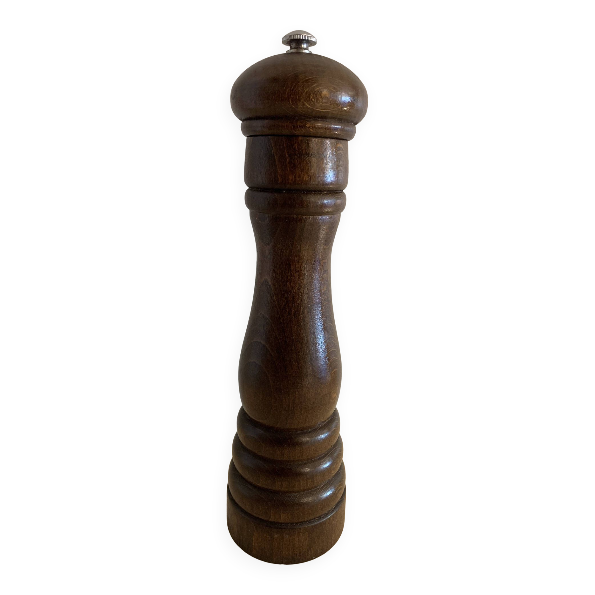 Peugeot Frères Lion wooden pepper mill or pepper shaker, height 26 cm
