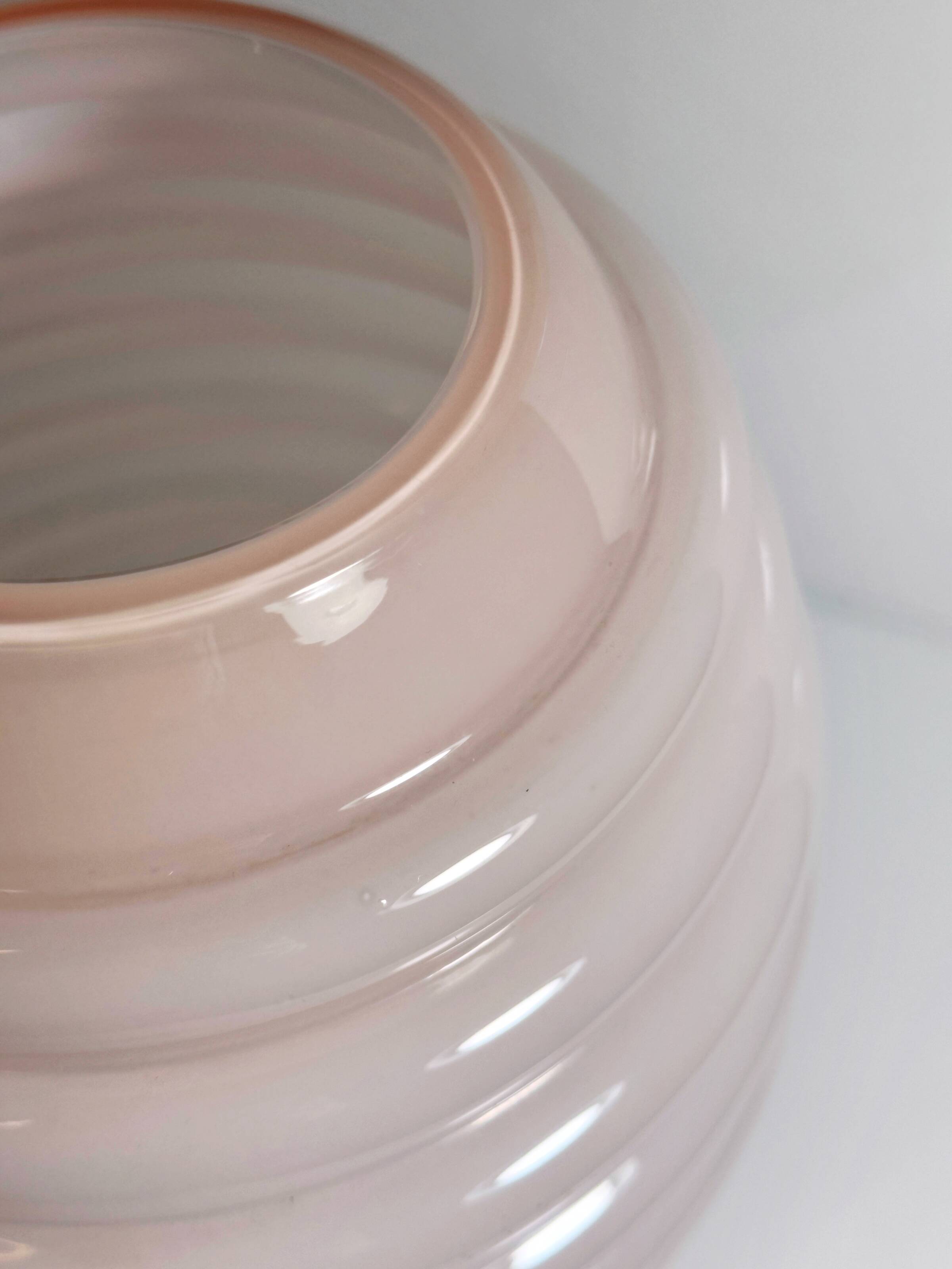 Vetrarti Pink Milk Glass Murano Vase -1970s