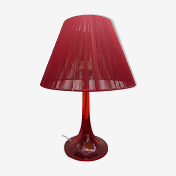 Lampe en plexiglas rouge design