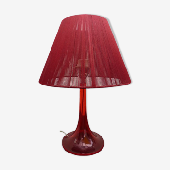 Red plexiglas lamp design