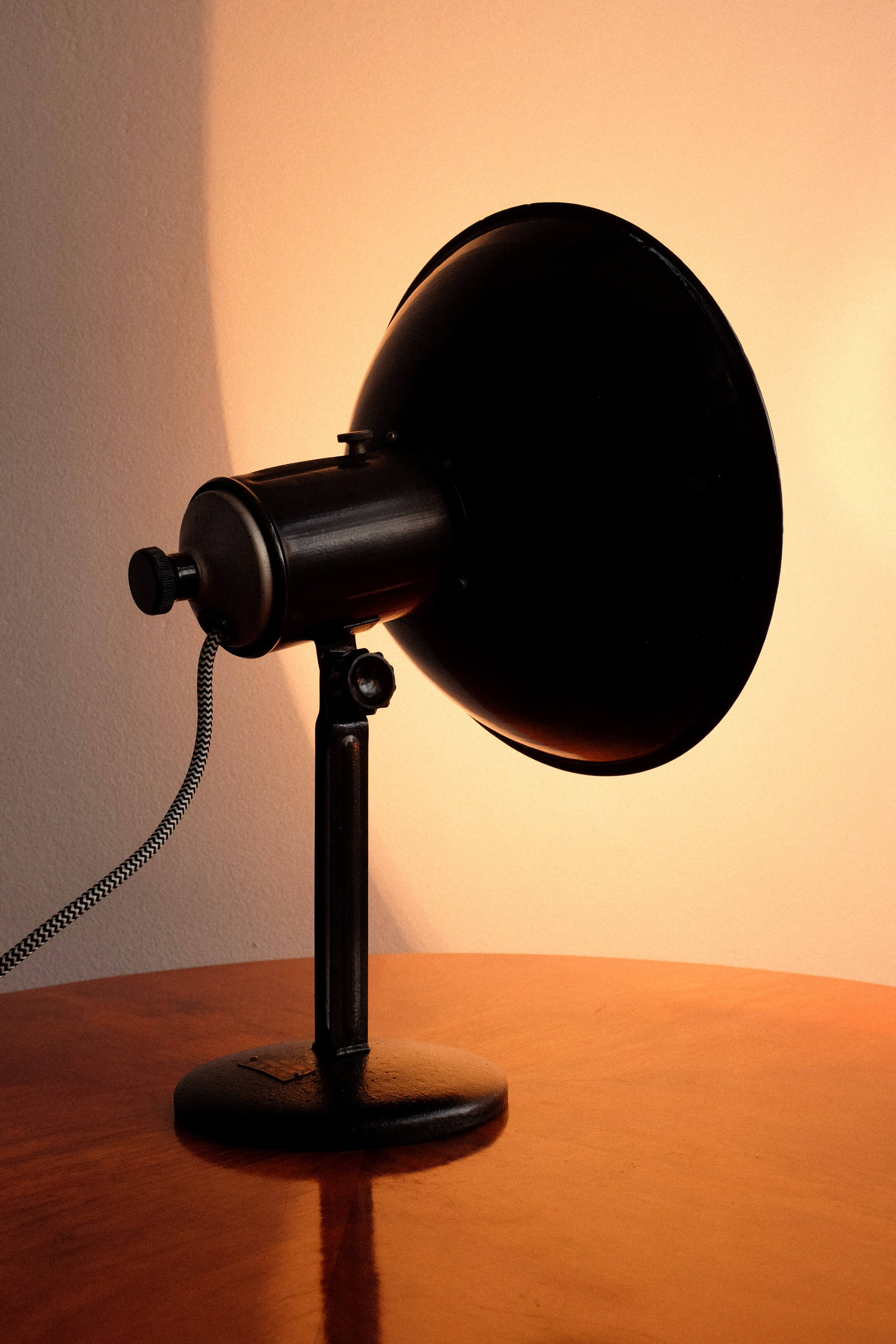 Industrial Czechoslovakian Adjustable Table Lamp, 1960s