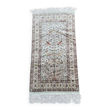 Tapis Kayseri pure soie 60cm x 120cm