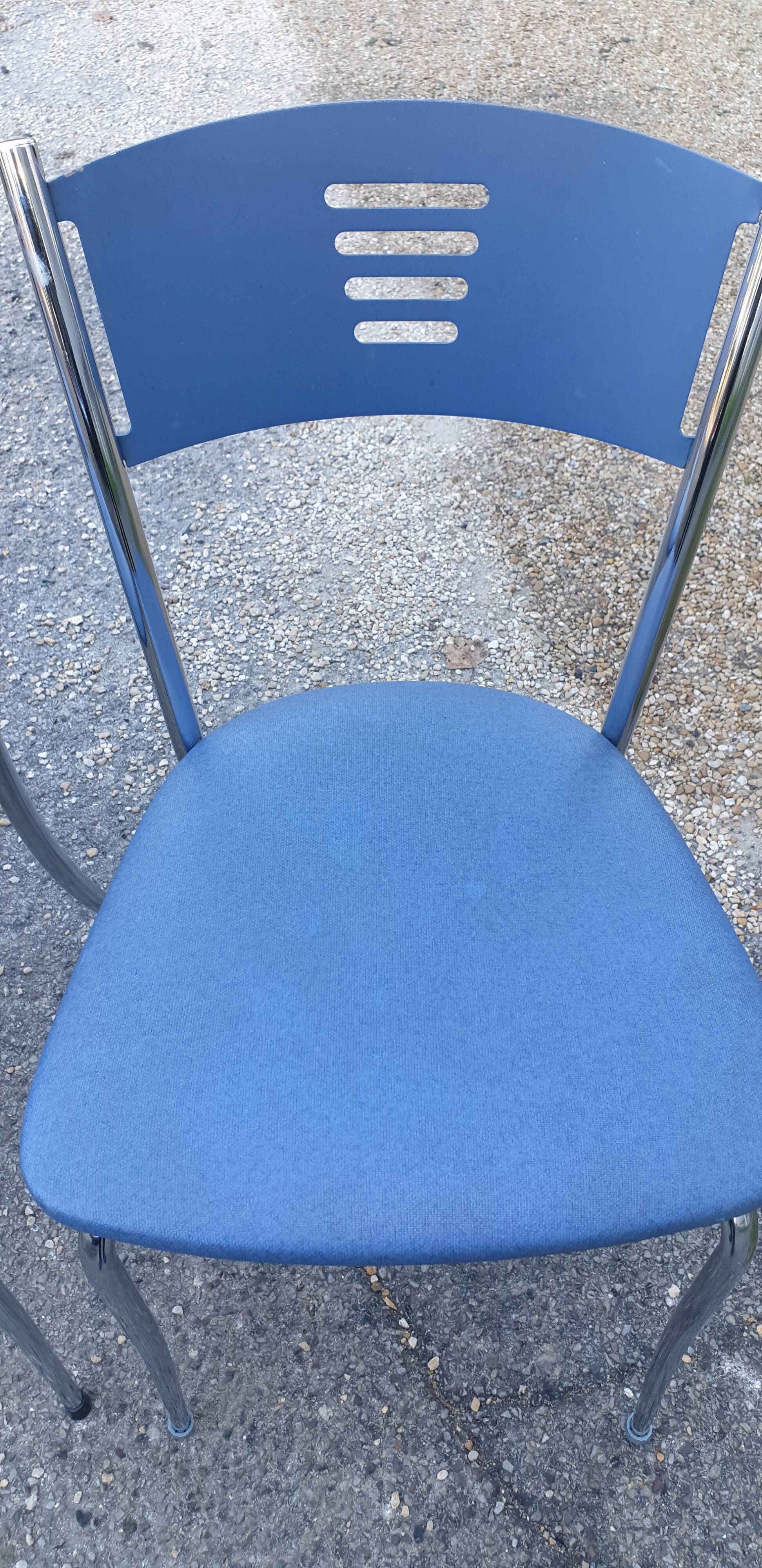 Metal and chrome chairs