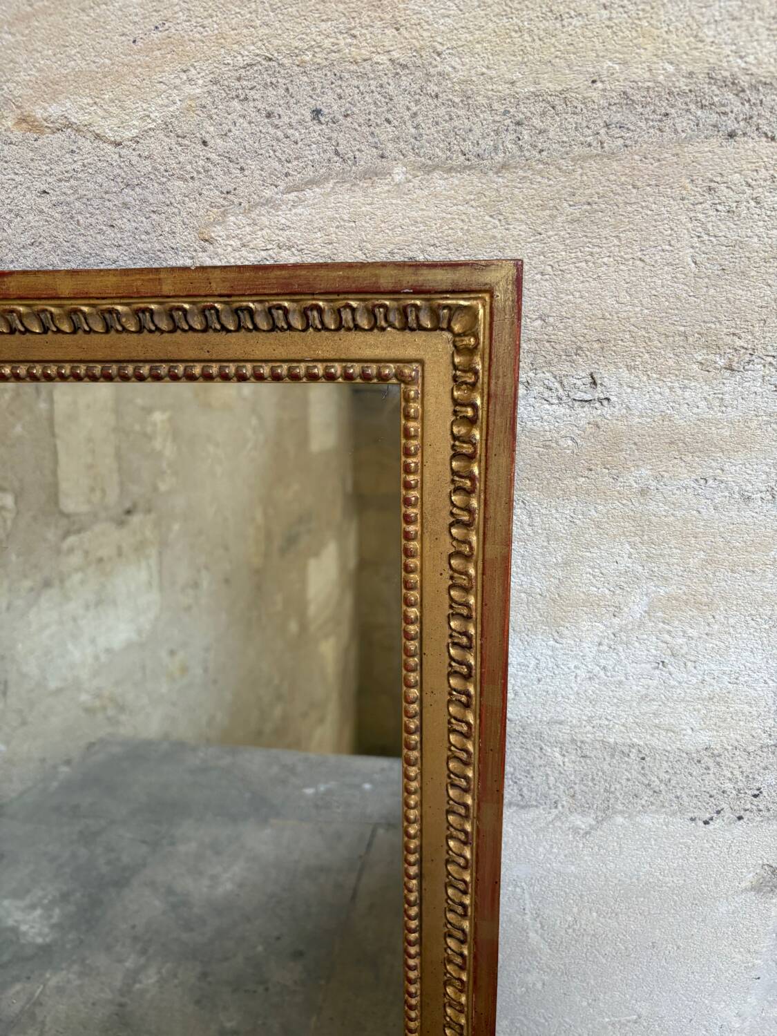 Antique gilded mirror