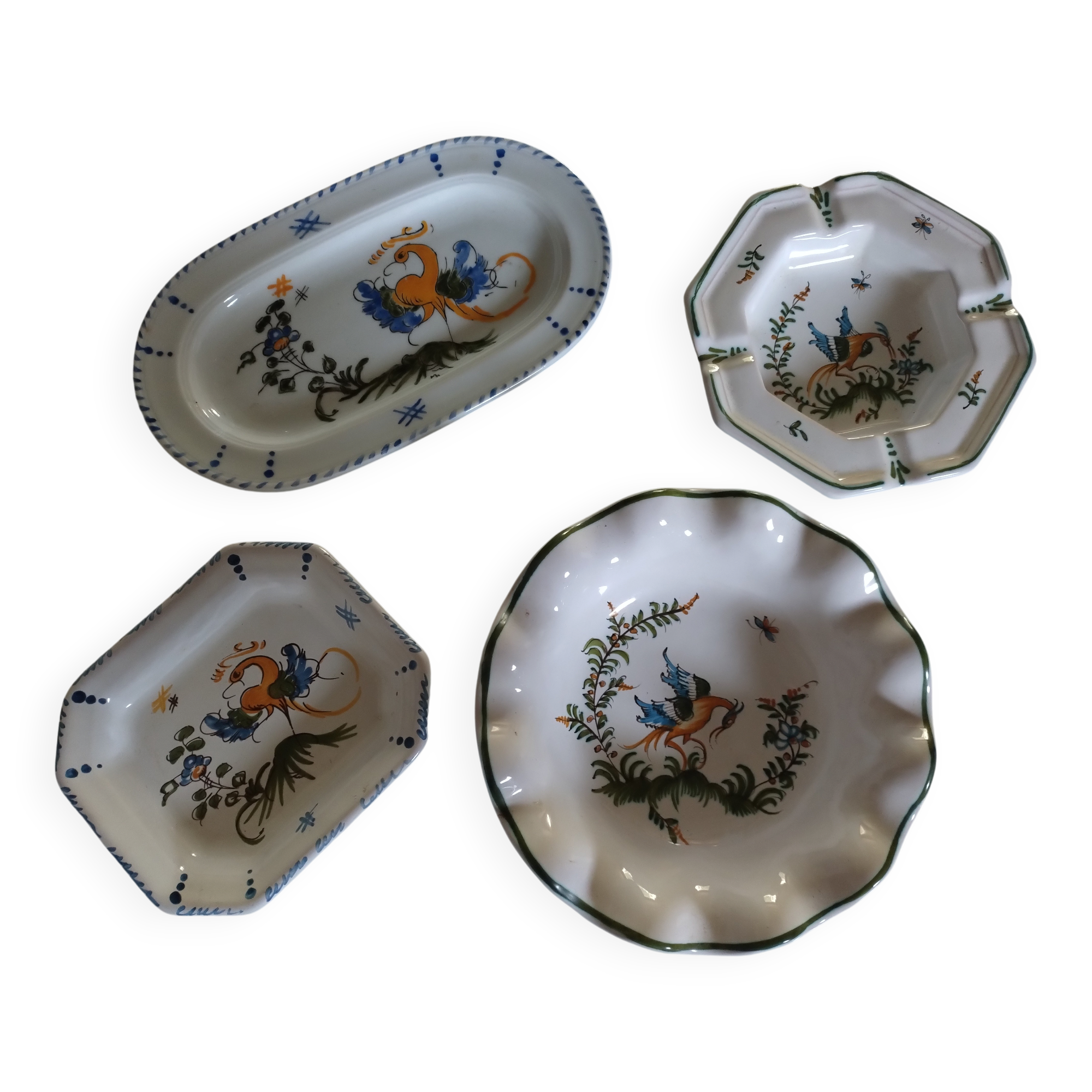 Set of Moustiers ceramics