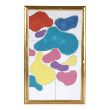 Art céramique encadré des années 1990 par Jan Snoeck, Pays-Bas