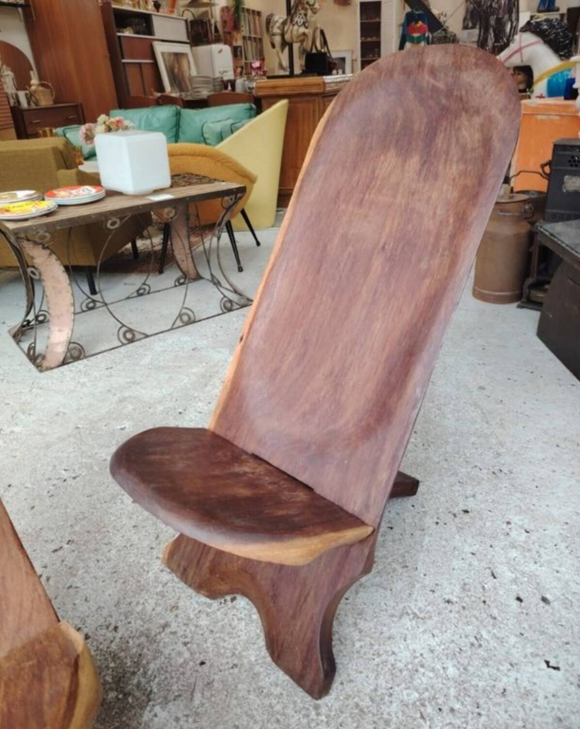 Paire de chaise à palabre africaine