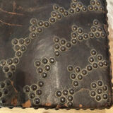 Old 18th century case in studded leather