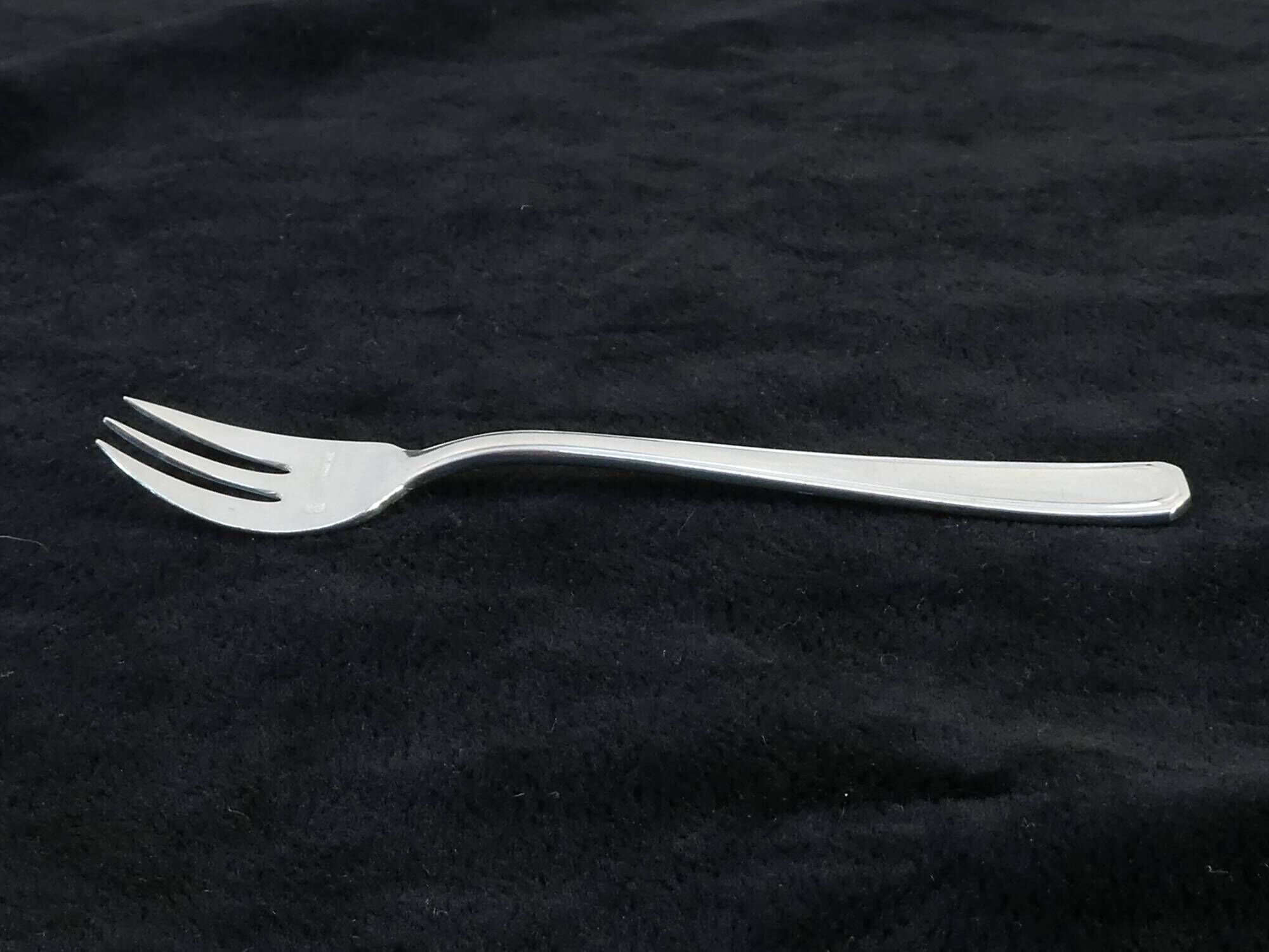 12 oyster forks BOULENGER ART DECO in silver metal Model SUZY