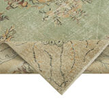 Tapis beige oriental ancien fait à la main 198 cm x 311 cm