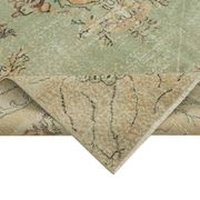 Tapis beige oriental ancien fait à la main 198 cm x 311 cm