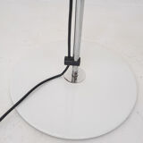 White metal design floor lamp, Italy 1980