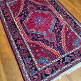 Burgundy Persian rugs pink and midnight blue
