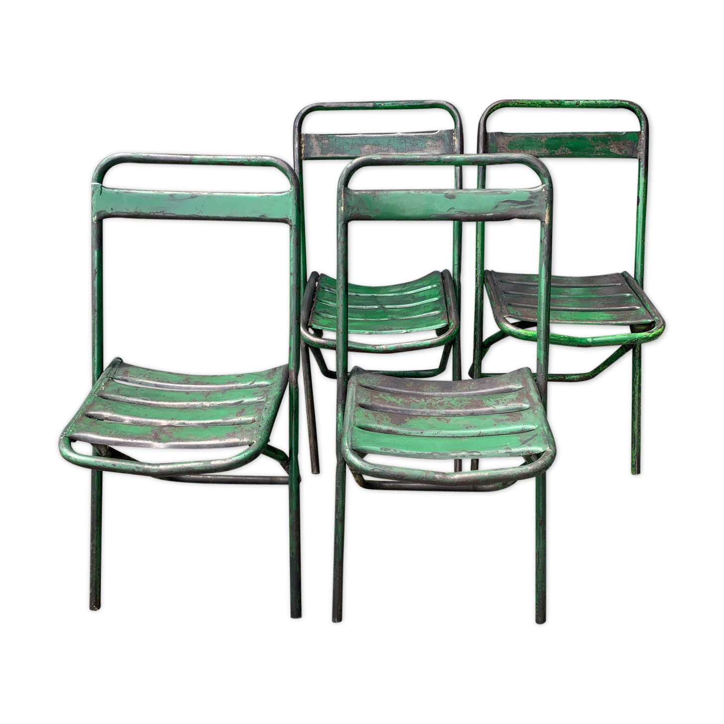 4 chaises de jardin pliantes