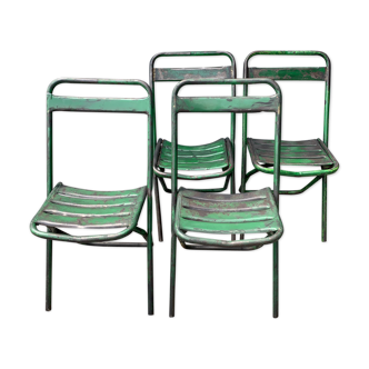 4 folding garden chairs
