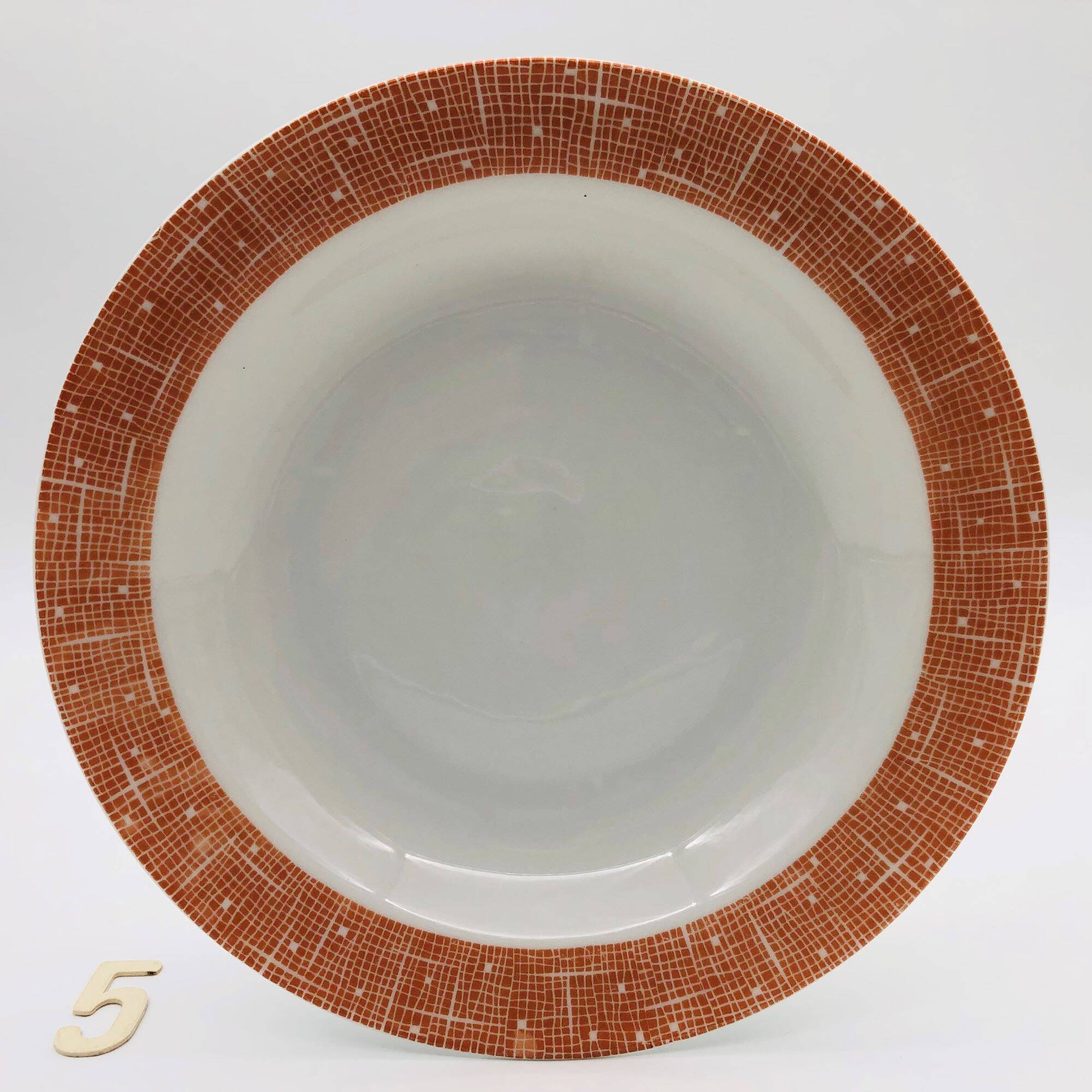 6 Porcelain Deep Plates “Winterling, Roslau - Bavaria”