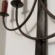 Grande applique fer forgé style gothique années 60