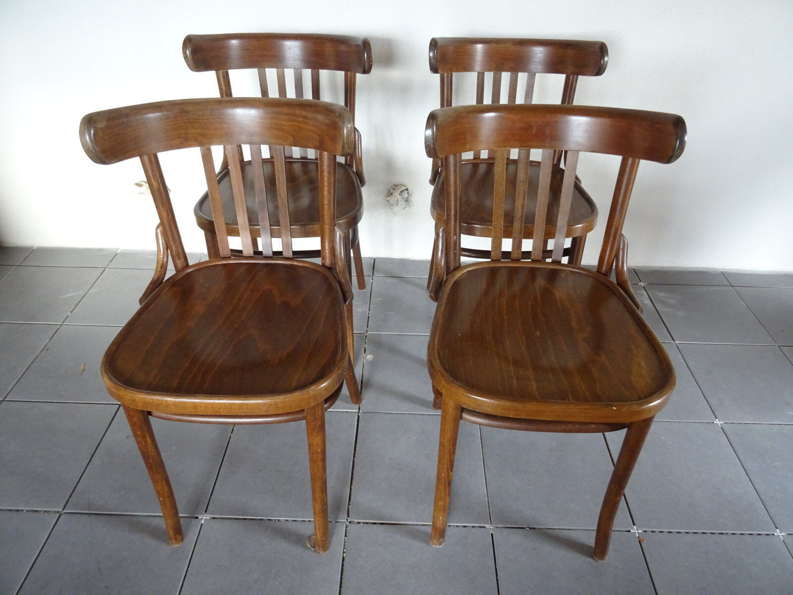 Series of 4 bistro chairs