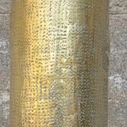 75 shell casing carved - Art of the poilus floral decoration WW1