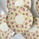 Robj Paris Coffee Tea Set with Floral Yellow Porcelain Core - Vintage Art Deco Style