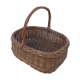 Old hand-woven wicker basket