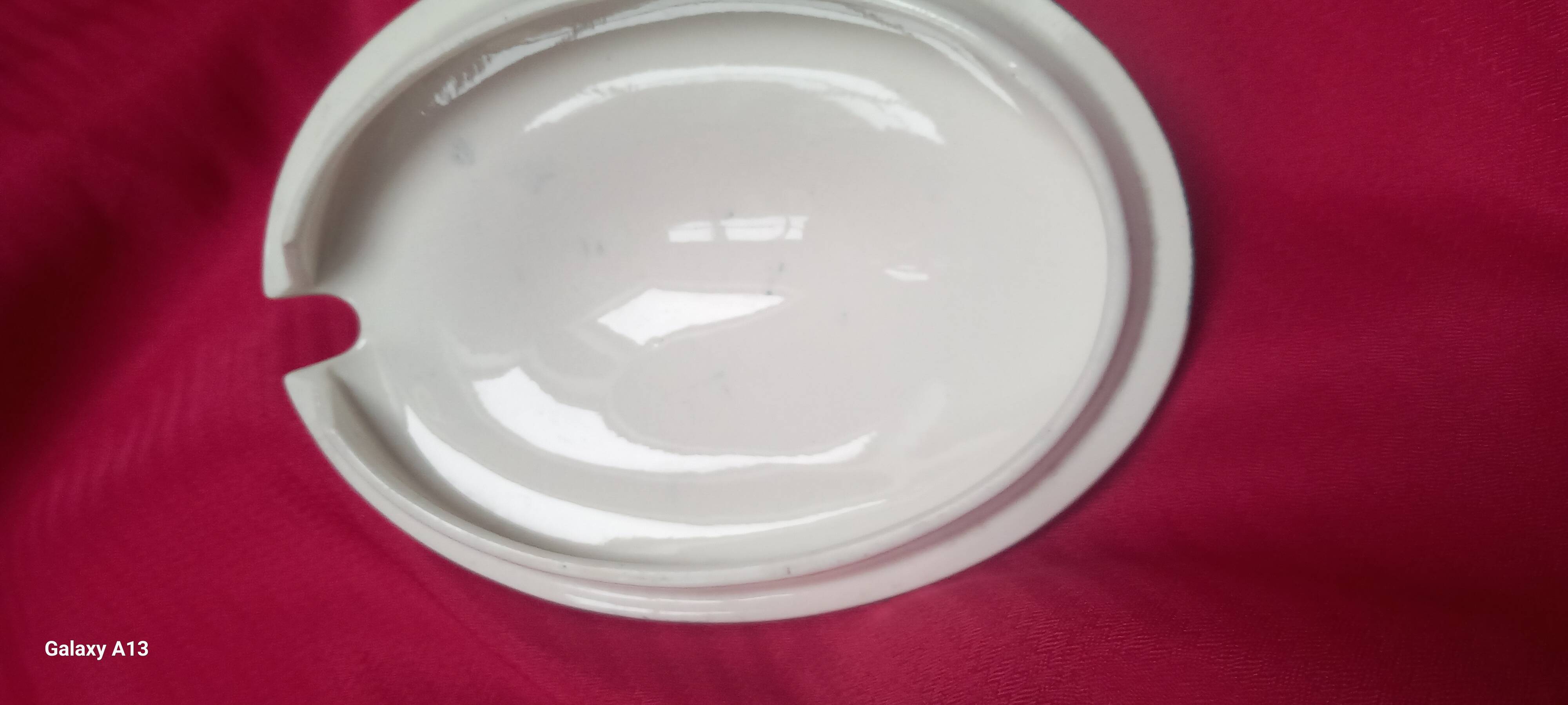 Longwy ceramic sauce boat spring model