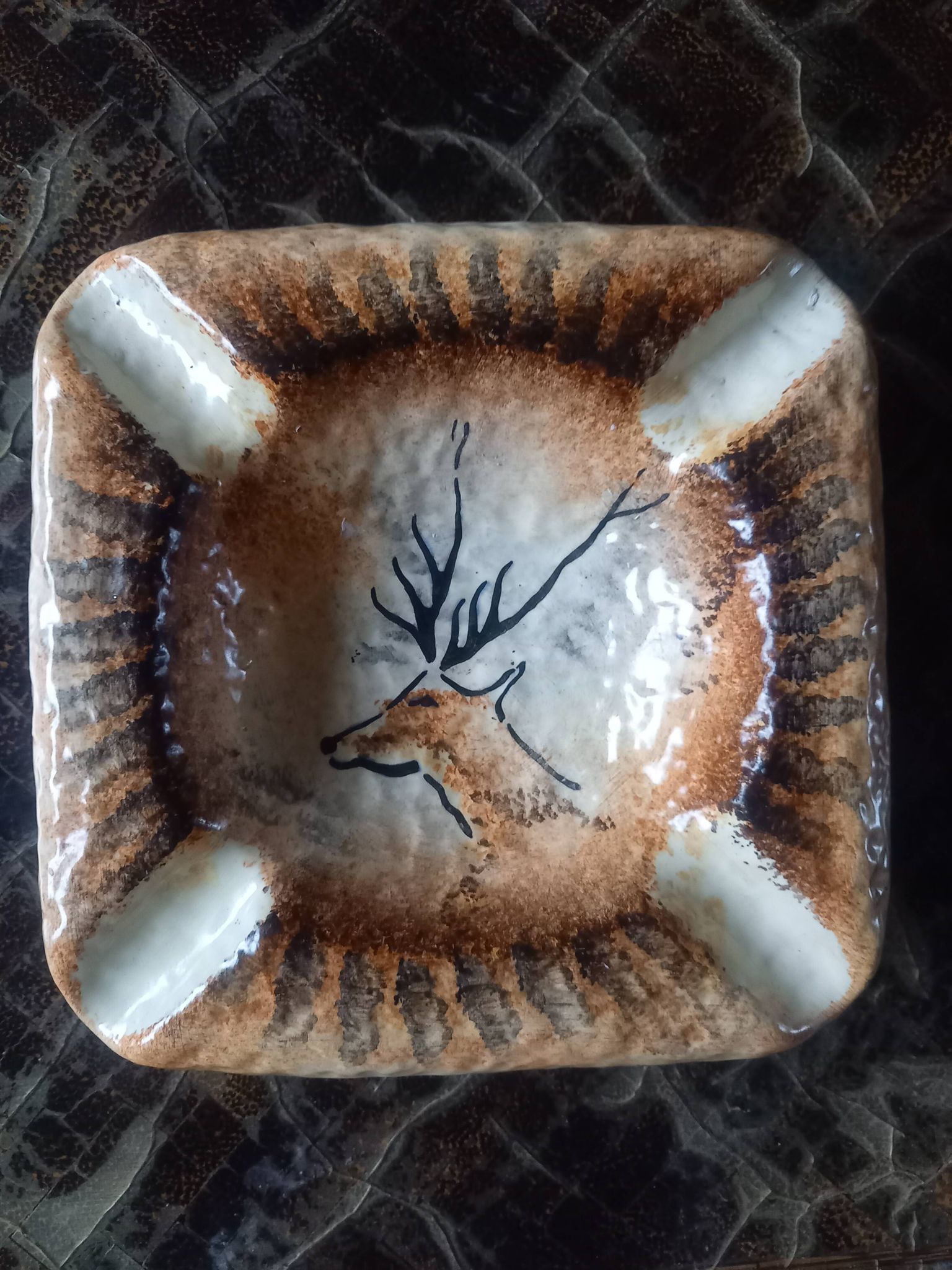 Bruno Dose vintage ashtray pocket tray Poterie du Breuil