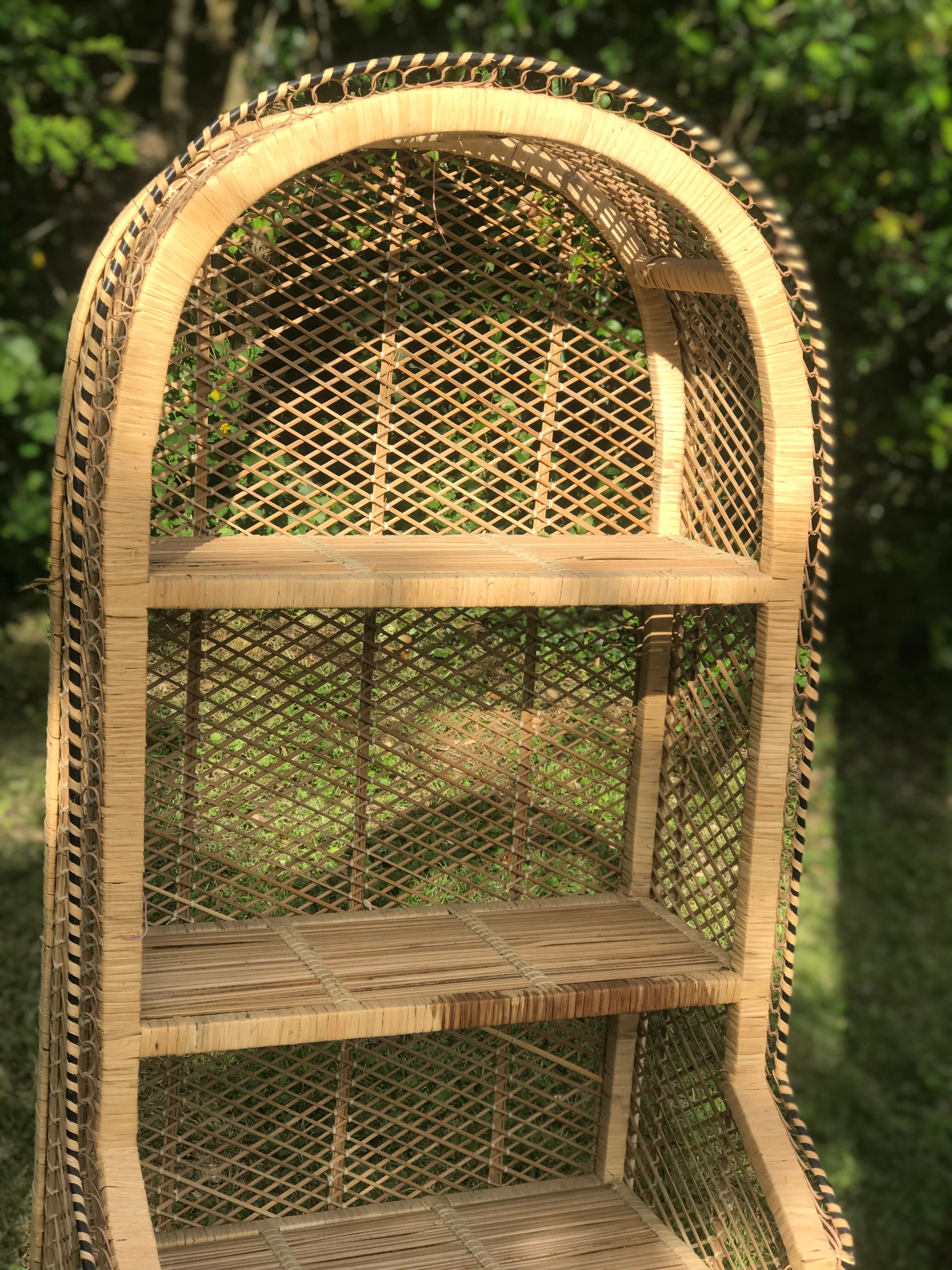 Vintage rattan cabinet