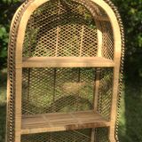 Vintage rattan cabinet